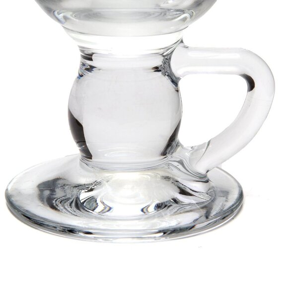 Vintage Pasabahce Footed Coffee Mug Glass Set of 2 Made in Turkey - Picture 6 of 10